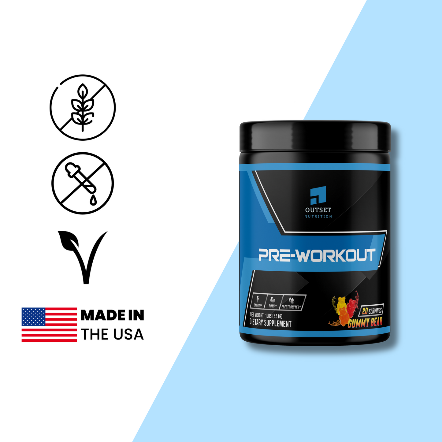 Outset Signature Pre-Workout: Gummy Bear